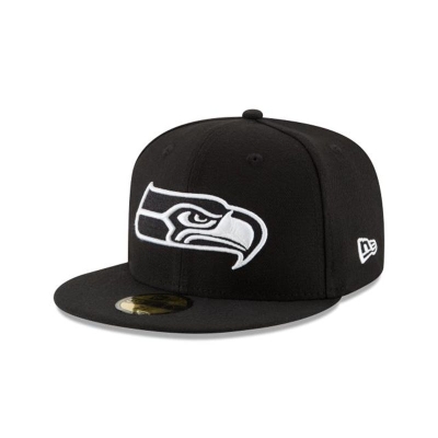 Sapca New Era Seattle Seahawks NFL 59FIFTY Fitted - Negrii